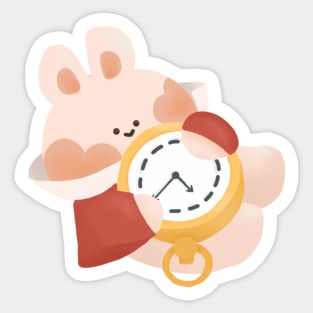 Alice in wonderland's rabbit Sticker